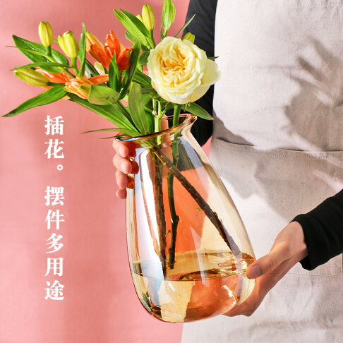 歐式玻璃大花瓶琥珀色百合透明插花水培富貴竹綠蘿擺件簡約干花瓶 協貿國際日用品生活5館 樂天市場rakuten 歐式玻璃大花瓶琥珀色百合透明插花水培富貴竹綠蘿擺件簡約干花瓶 協貿國際日用品生活5館 樂天市場rakuten