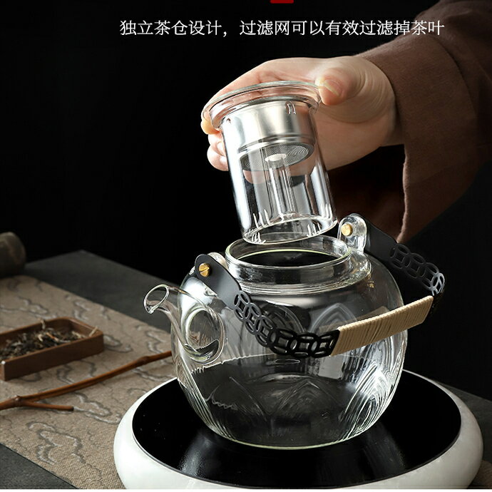 臺灣曰本110v電陶爐煮茶器家用多功能蒸煮茶咖啡爐加熱玻璃小型爐