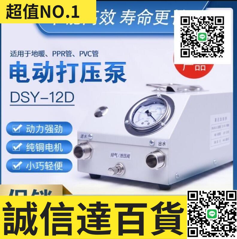 特價✅打壓泵 手提式手動電動試壓泵 PPR水管打壓機 測壓機 地暖泵測漏水用 110v