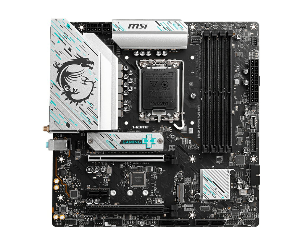 MSI 微星 B760M GAMING PLUS WIFI M-ATX DDR5 1700腳位 主機板