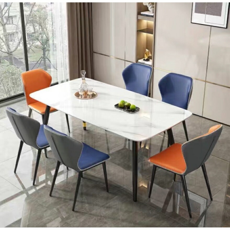 免運 巖板茶桌椅長方形餐廳飯桌大理石餐桌椅 特價優惠