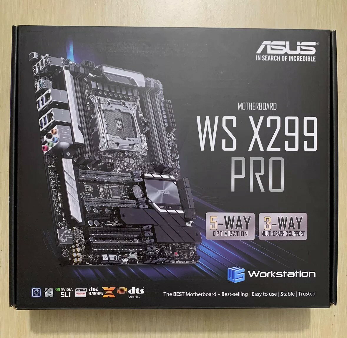華碩WS X299 PRO主機板 庫存現貨 箱說齊全 箱碼合一 電腦主機板 電競主機板 工作室