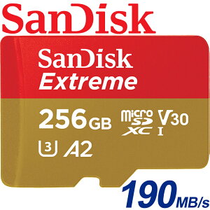 【公司貨】SanDisk 256GB Extreme microSDXC TF U3 UHS-I A2 記憶卡