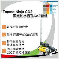 Topeak Ninja CO2 固定於水壺孔Co2套組