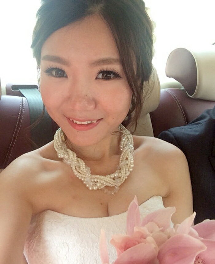 韓式新娘高貴優雅珍珠水晶纏繞項鏈短款鎖骨鏈掛脖鏈女婚紗配飾品1入