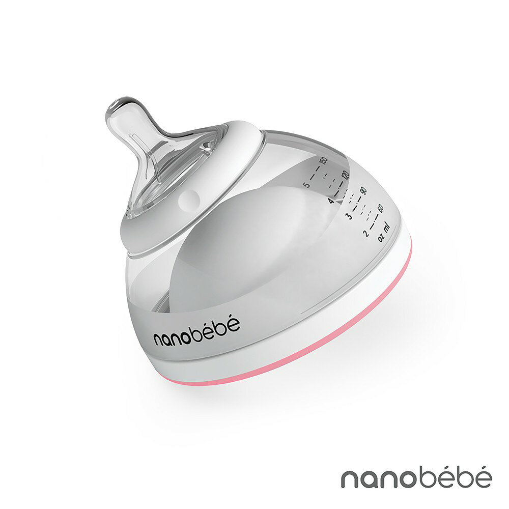 nanobebe 母乳奶瓶 150ml-櫻花粉