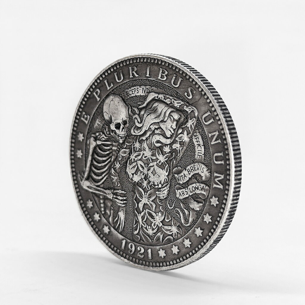 死了都要愛鬼美人流浪幣骷髏幣仿古銀元忠貞信物愛情硬幣| 協貿國際日用品生活3館| 樂天市場Rakuten