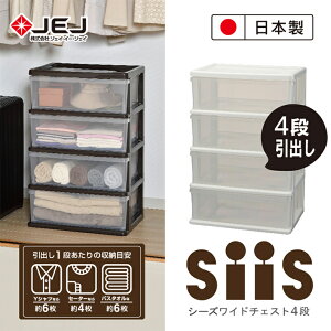 【日本JEJ ASTAGE】SiiS系列 4層寬版抽屜櫃