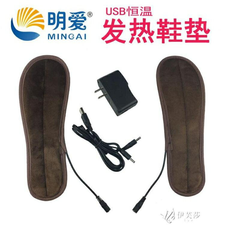 USB插電發熱鞋墊充電加熱鞋墊電熱電暖保暖鞋墊可行走男 玩物志