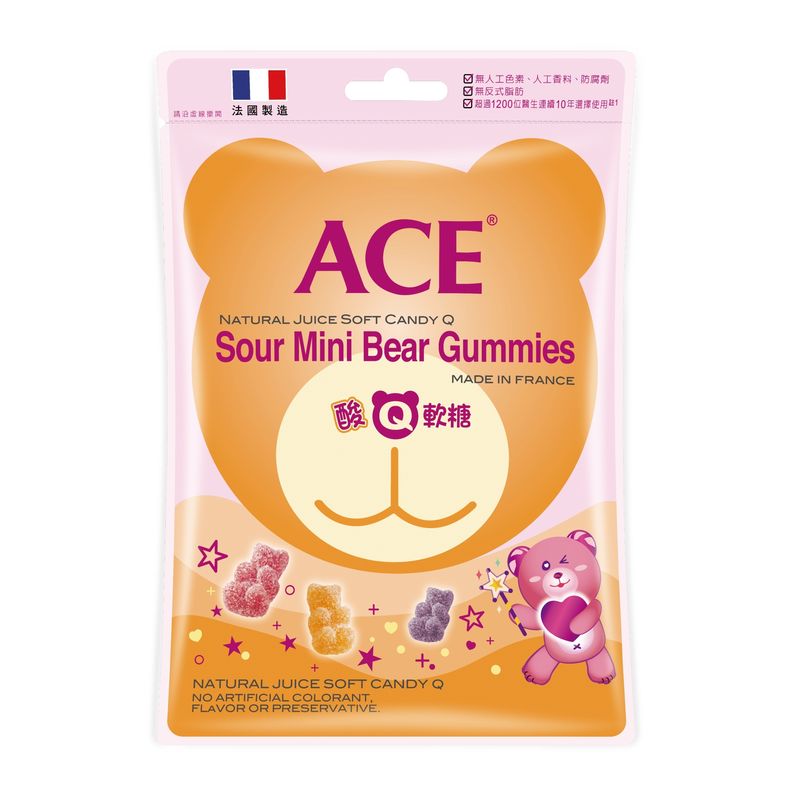 ACE 軟糖 酸Q熊口味220g★衛立兒生活館★