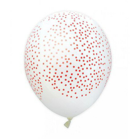 法國ScrapCooking紅色星星氣球(Ø28cm) 6入