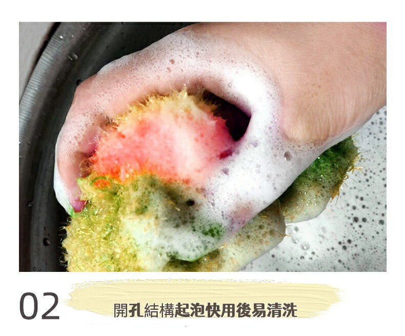 可愛土司造型菜瓜清潔布 韓國吐司洗碗布 一包5個 4