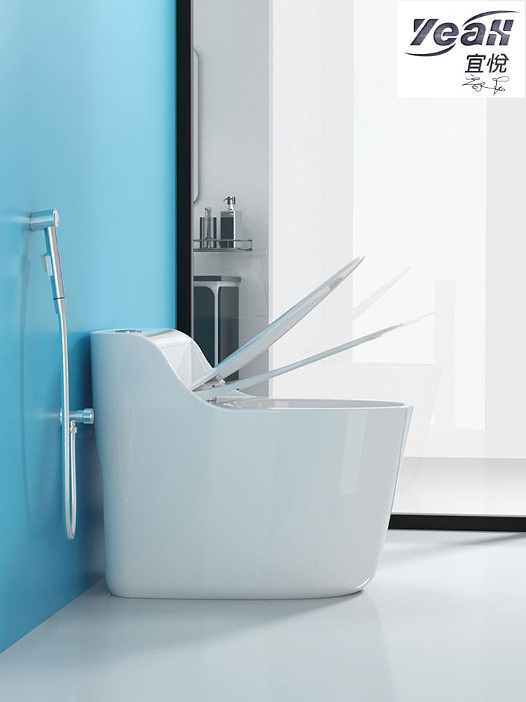 【宜悅家居】衛浴 家用馬桶節水防臭坐便器衛生間抽水個性創意大口徑座便器