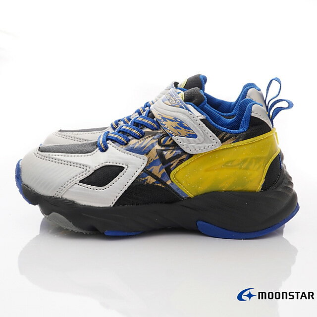 ★過年特賣★日本月星Moonstar機能童鞋炫技者-旋風系列寬楦耐磨運動鞋款SK00151銀(中大童段) 2