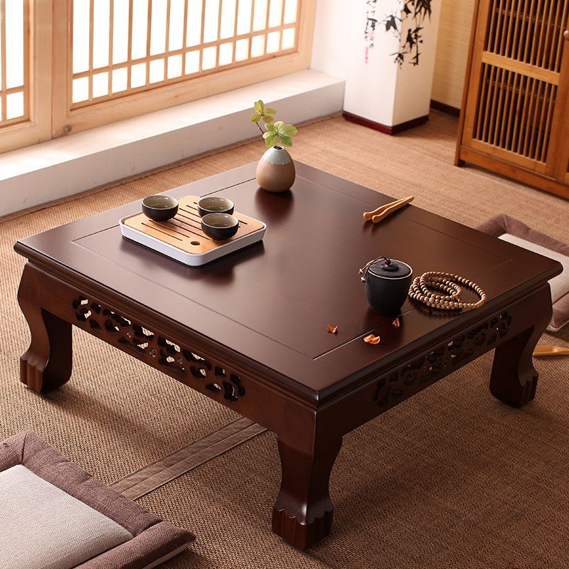小桌茶几 飄窗桌小方桌正方形榻榻米茶幾現代簡約床上實木炕桌陽臺小桌子