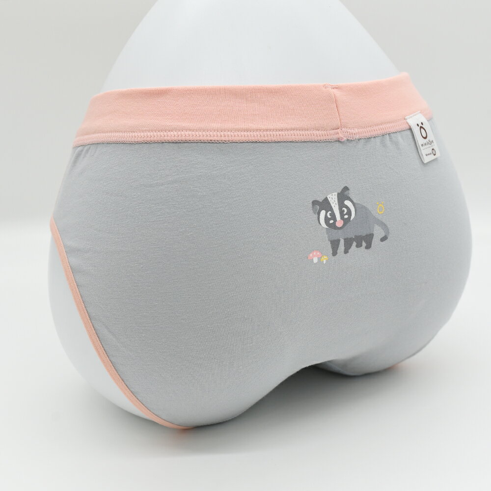 minihope銀纖維抗菌女性內褲-白鼻心