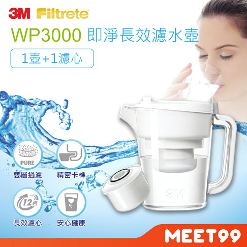 3m 即淨長效濾水壺wp3000 1壺 1濾心 濾水壺 Mt99 Rakuten樂天市場
