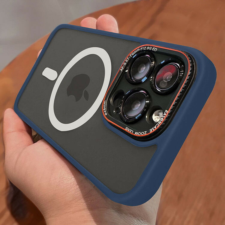 【喜挖】iPhone15手機殼磁吸無線充適用蘋果14磨砂防摔13ProMax全包保護套