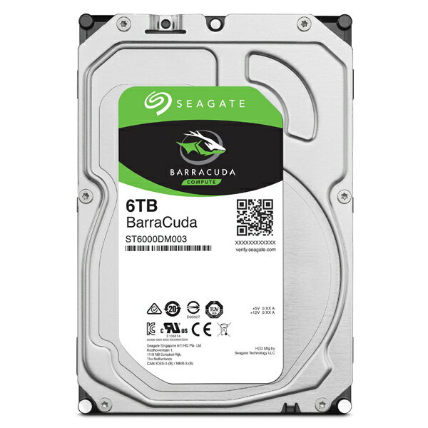 【最高折$500+最高回饋23%】Seagate【BarraCuda】新梭魚 6TB 3.5吋桌上型硬碟 (ST6000DM003)