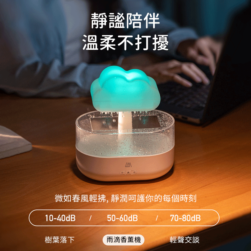 樂米雲朵香薰機 造型香薰機 小夜燈 香氛機 擴香機 薰香機 薰香器 空氣加濕機 水氧機 噴霧機 加濕器 6