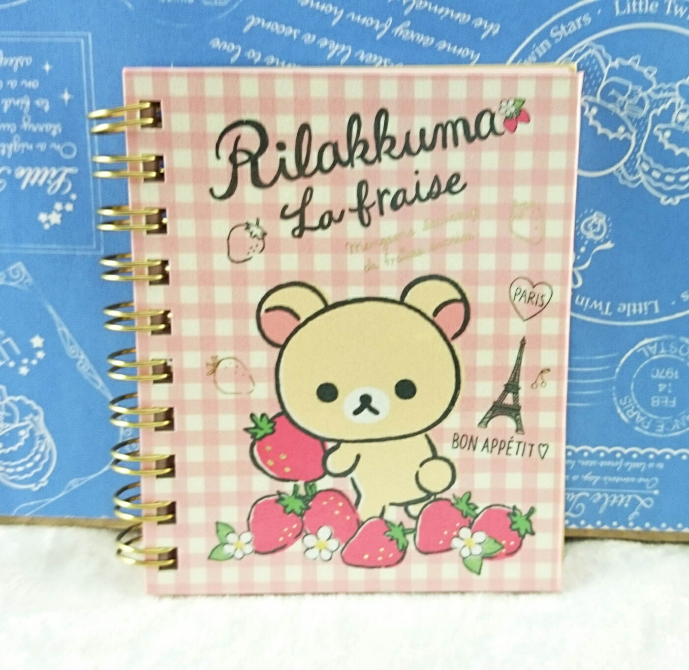 【震撼精品百貨】Rilakkuma San-X 拉拉熊懶懶熊 中便條本 草莓 震撼日式精品百貨
