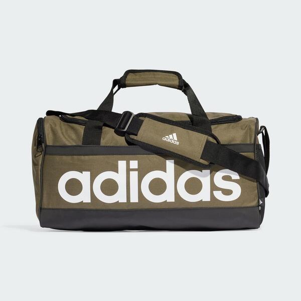 Adidas Linear Duffel M [HR5350] 健身包 旅行包 側背 手提 肩背 運動 休閒 枯葉綠