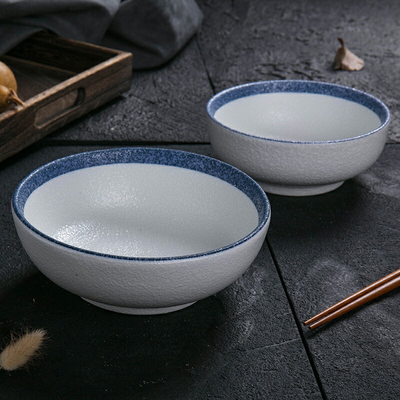 日式麵碗家用大號湯碗吃麵大碗簡約陶瓷碗碟餐具面條碗商用拉麵碗
