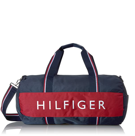 Tommy Hilfiger 旅行袋 運動包 大款 波士頓包 帆布包 籃球包 側背包 T70960 深藍色(現貨)▶指定Outlet商品5折起☆現貨