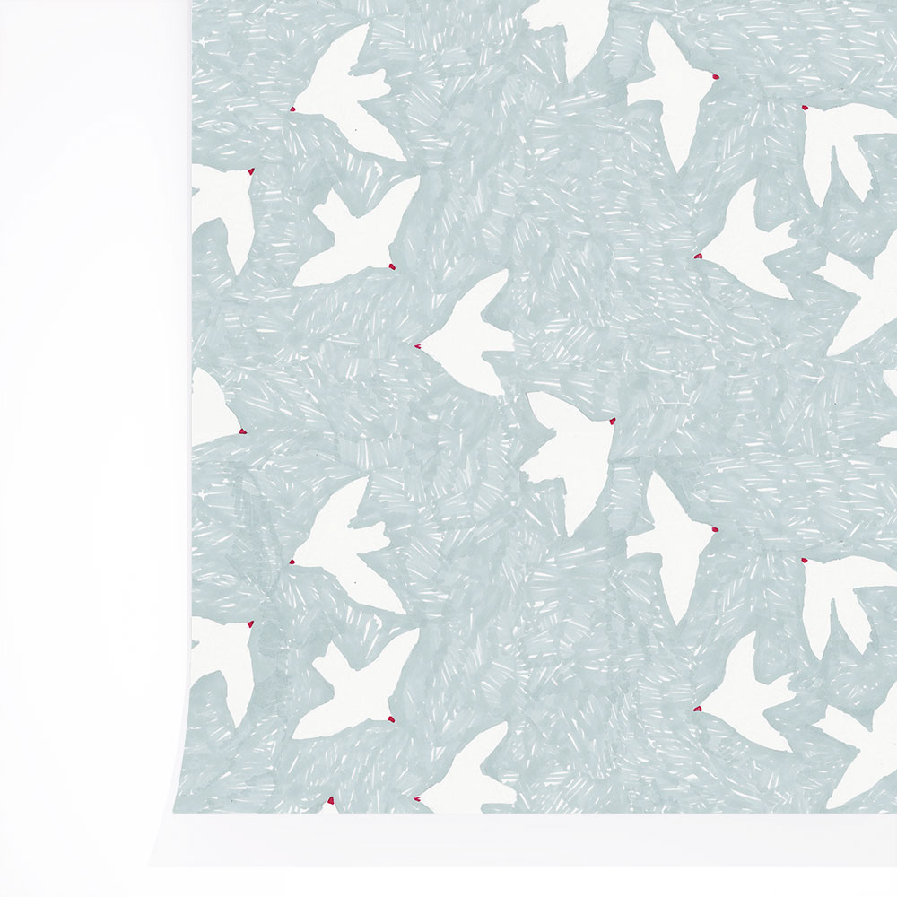 法國壁紙鳥紋圖案兒童房壁紙season Paper Pp S1808 壁紙 壁紙屋本舖