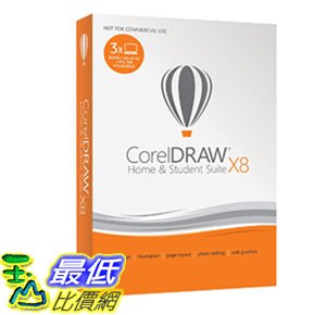 [107美國直購] 暢銷軟體 CorelDRAW Home & Student Suite X8 for PC