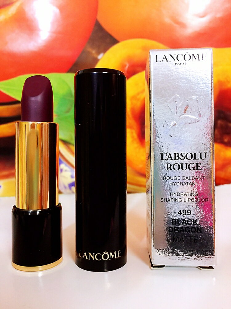 LANCOME 蘭蔻 絕對完美唇膏 3.4g 色號: 499 百貨公司專櫃正貨盒裝 百貨公司標籤