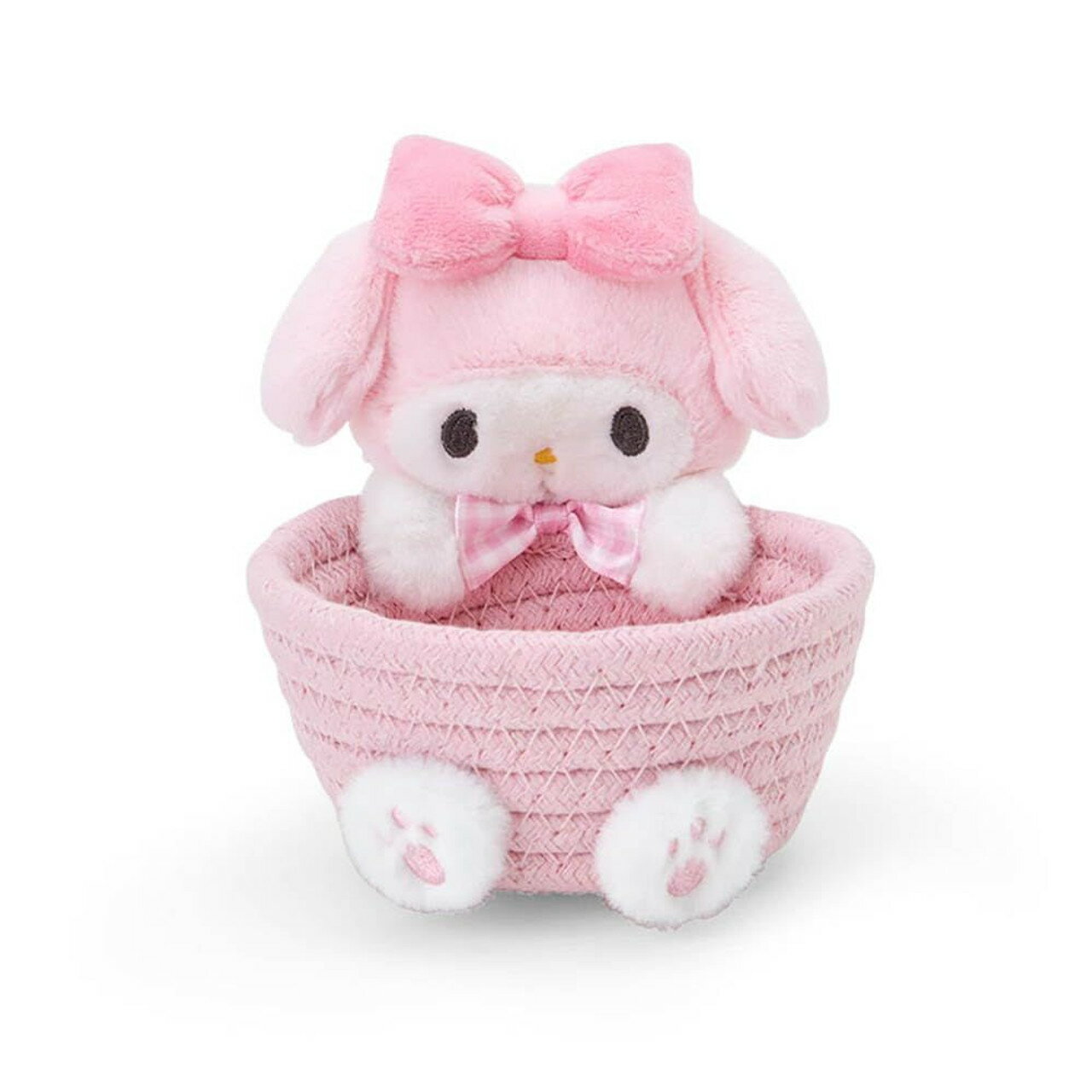 【震撼精品百貨】My Melody 美樂蒂~日本SANRIO三麗鷗 美樂蒂玩偶造型收納籃S*88566