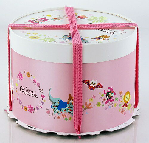[基本量]圓型蛋糕盒.秘密花園８號 / 100個