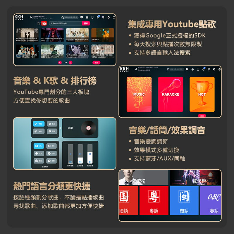 {可打統編 保固一年}KKH MS10影K國際版家庭KTV音響套裝全套點歌家用唱歌機客廳卡拉OK 1