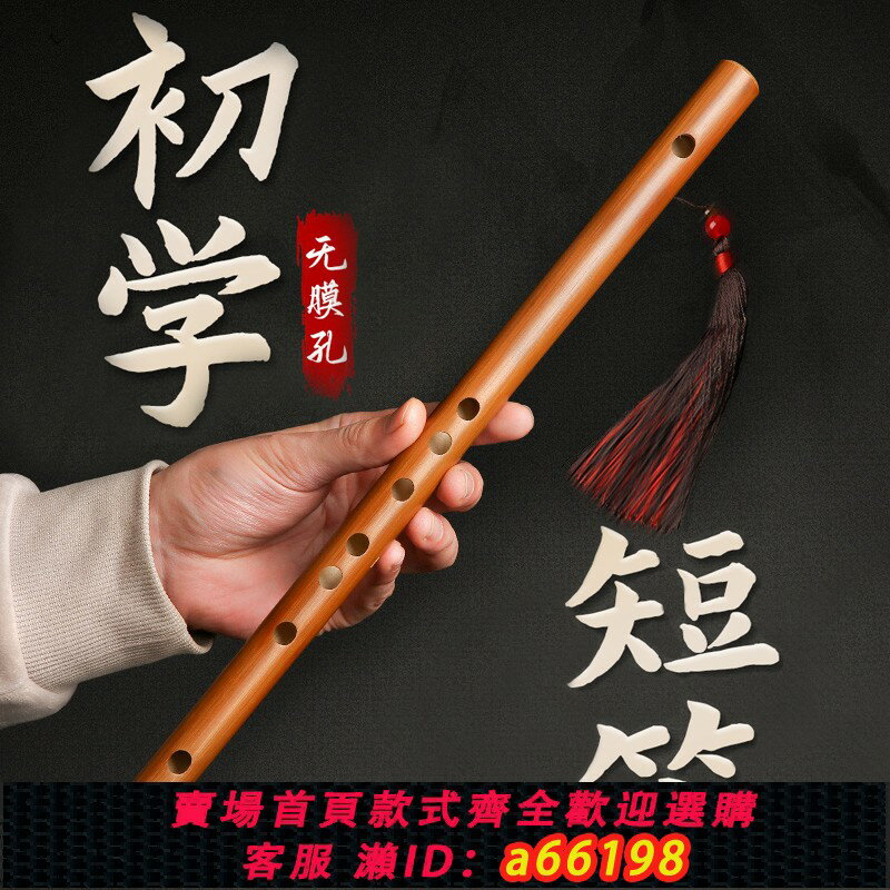 【臺灣公司 可開發票】迷你短笛樂器便攜式無膜孔橫笛學生入門竹笛初學兒童成人小型笛子