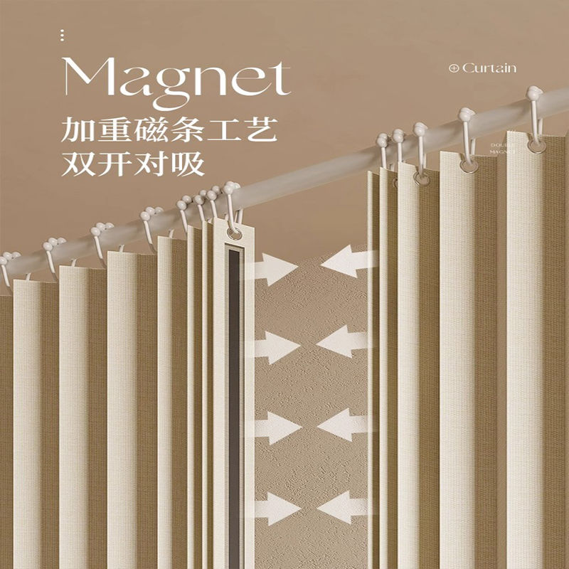 免運 遮陽 免打孔安裝折疊窗簾屏風隔斷簾客廳房間分間臥室折疊一整套遮擋簾91L公司貨 快速出貨