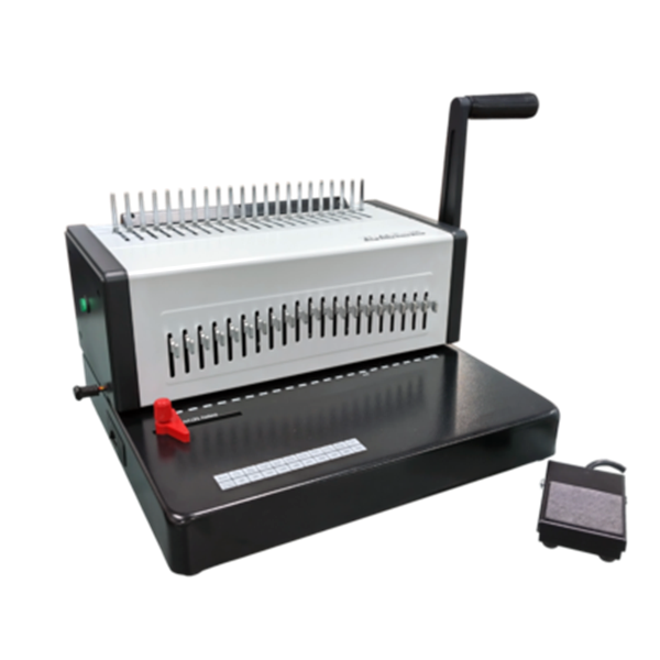 黃金甲 CB-30B 電動膠圈裝訂機【電動型全鋼結構/21孔皆可抽刀】