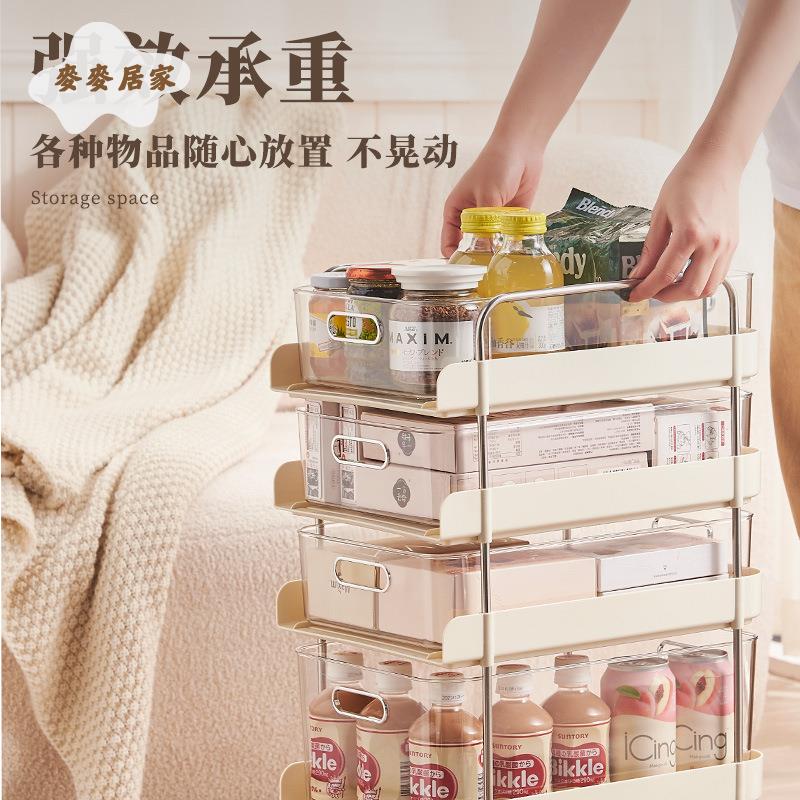抽屜 置物架 化妝品 收納盒 箱桌面護膚品梳妝臺奶油風多功能 置物架[DD0428006]
