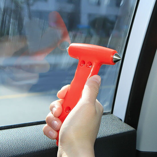 ●MY COLOR●多功能汽車擊破器 安全錘 二合一 車用 救生錘 逃生錘 客車 破窗器 車載 應急 隨身【P54-1】