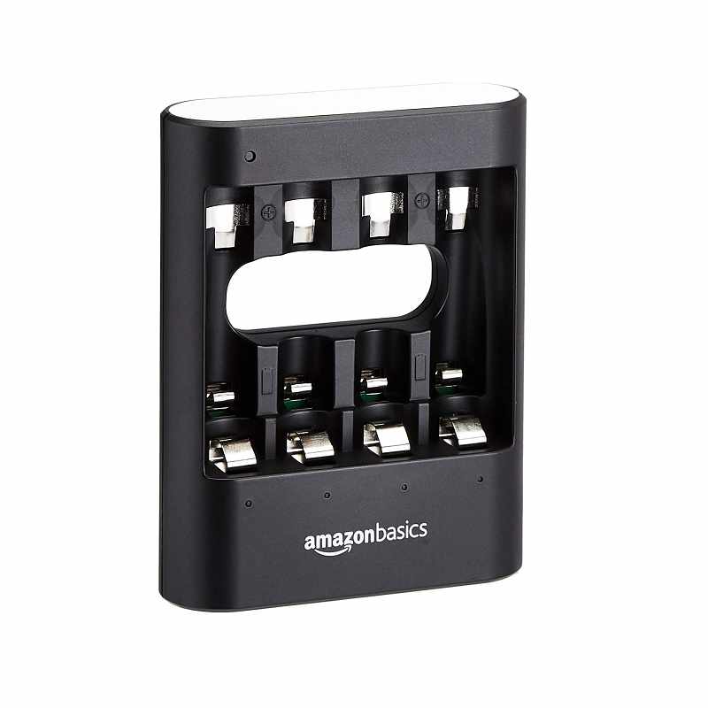Amazon Basics 快速充電器 U421 適用AA / AAA Ni-MH電池 黑/白 [2美國直購]