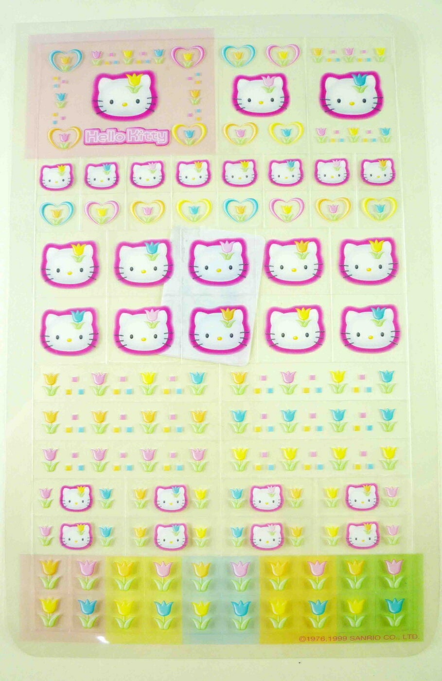 【震撼精品百貨】Hello Kitty 凱蒂貓 KITTY貼紙-透鬱金香 震撼日式精品百貨