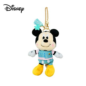 【正版授權】米奇 丹寧 絨毛吊飾 玩偶 吊飾 Mickey 迪士尼 Disney - 002892