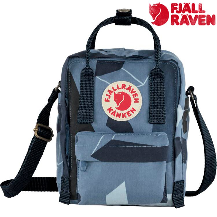 Fjallraven 小狐狸 Kanken Art Sling 側背包 藝術家特別版 23633 973 海洋深處