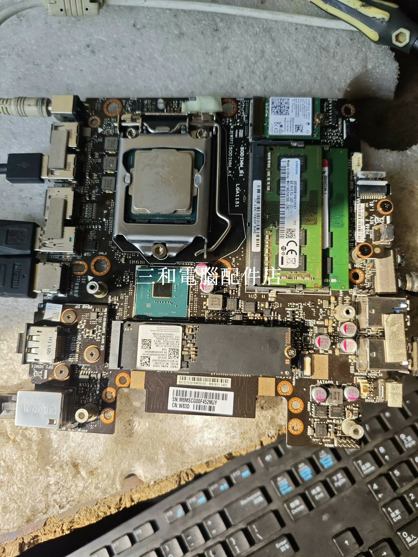 華碩 PB60 B360I 迷你一體機主機板 二手無修 8 9 代 CPU 支援 BIOS 更新測試完好