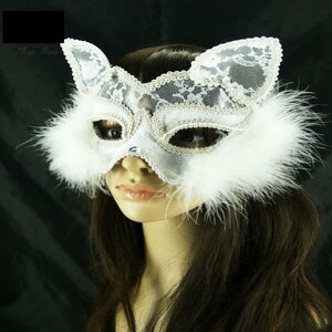 【塔克】貓臉 貓女 狐狸面具 性感 貓面罩 蕾絲 面紗/眼罩/面罩 cosplay 表演 舞會 派對 整人