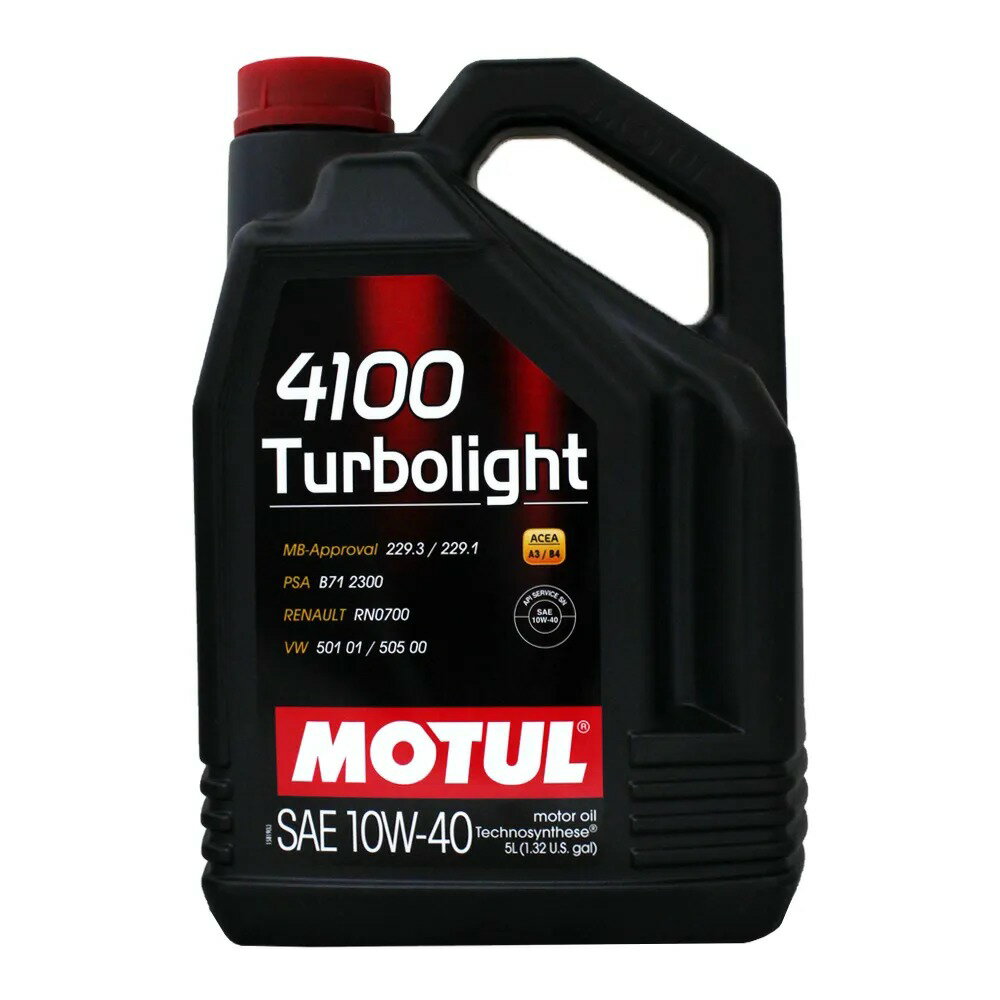 MOTUL 4100 Turbolight 10W40 合成機油 5L