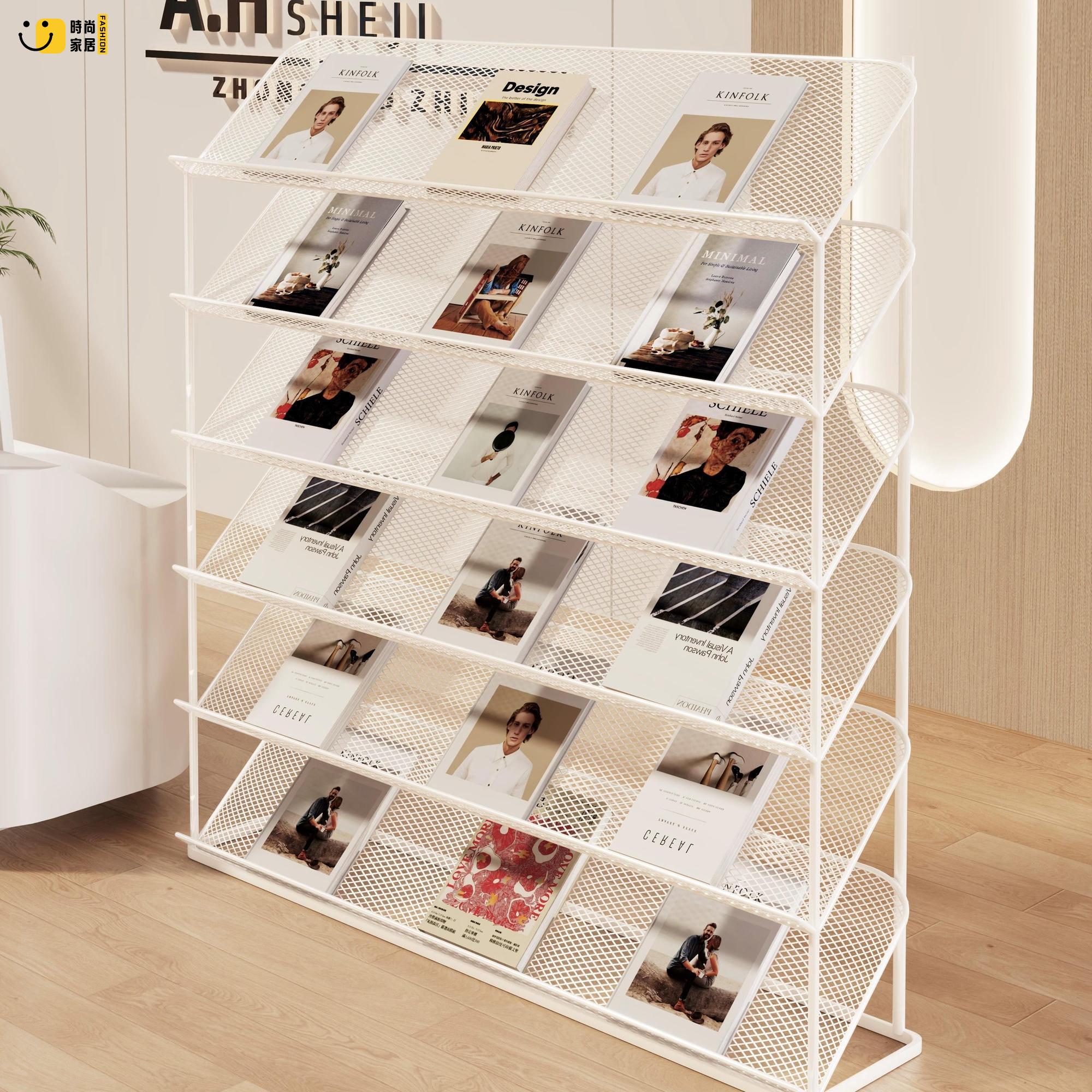 資料架 書報架 雜志架 宣傳冊展示架 售樓處折頁落地 報紙報刊架 立式收納 書報資料架 店長直銷 可開發票 免運 售後保障 s5517