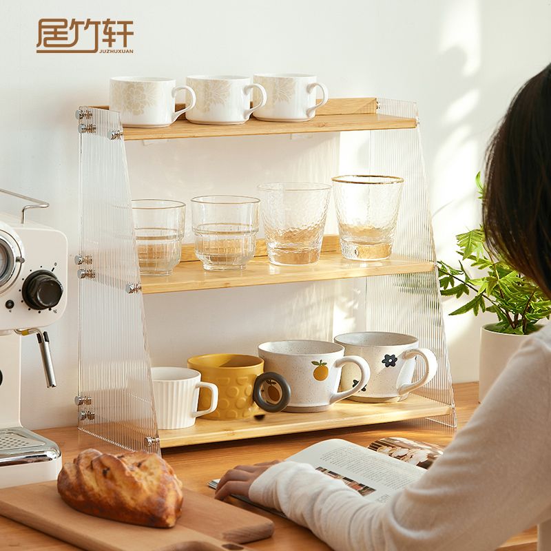 臺灣公司貨 免運 可開票 杯架杯子收納置物架桌面置物架廚房餐桌臺面餐邊櫃茶杯咖啡杯收納