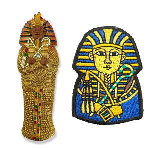 埃及法老 造型磁鐵+埃及 法老 袖標【2件組】特色3D磁鐵 創意地標磁鐵 立體冰箱貼 埃及神秘力量 旅遊伴手禮