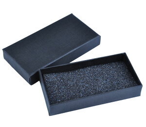 黑色小禮品常用包裝盒鑰匙扣盒首飾耳環飾品整理收納盒簡約盒子